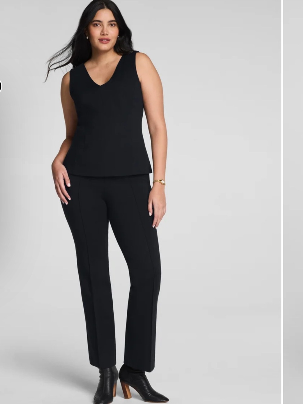 SPANX black Ponte Kick Flare Pant with Pintuck, size M